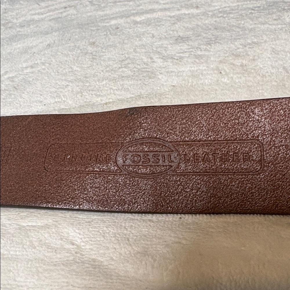 Vintage Fossil pastel & bright multicolor patchwork leather/suede belt Sz Medium - Picture 6 of 16